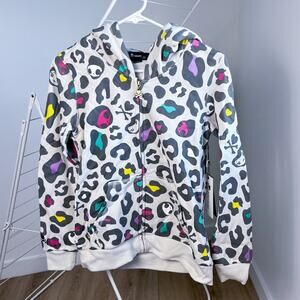 Tokidoki Cheetah Print Spotted Camo Cream Hoodie Women's Small Adios Camouflage